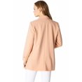 thumbnail image 3 of Love Tree Women's Juniors Classic Office Workwear Boyfriend Blazer (L, Peach), 3 of 4