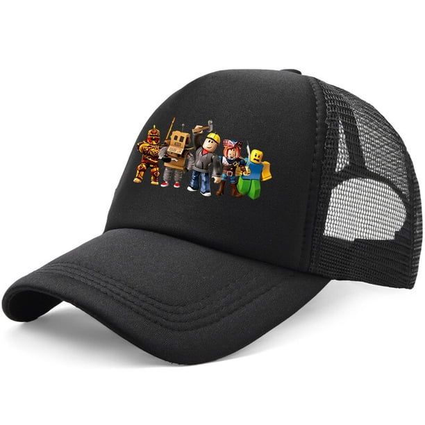 GORRA ROBLOX DE DIBUJOS ANIMADOS PARA NIÑOS Y NIÑAS – Ajustable, De Poliéster, Con Protección Solar, Ideal Para Deportes Y Verano