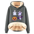 thumbnail image 1 of Sudadera con capucha de manga larga para mujer, informal, con capucha, para exteriores y chaquetas, a la moda, con estampado de blusa, sudadera de manga larga, abrigo con capucha para mujer, 1 of 2