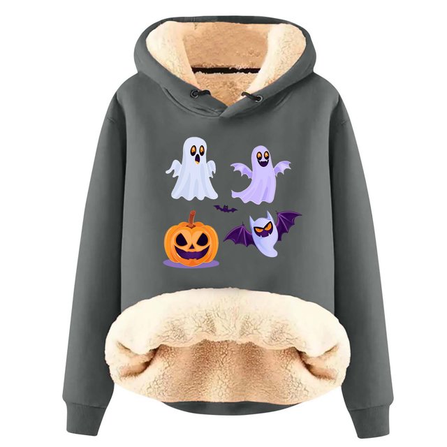 Sudadera con capucha de manga larga para mujer, informal, con capucha, para exteriores y chaquetas, a la moda, con estampado de blusa, sudadera de manga larga, abrigo con capucha para mujer