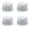 White, variant on Nvzi-a 4pcs Christmas Faux Fur Ribbon Trim Fabric Roll for Christmas Tree Decor or Wreath Bows Craft 59*1.96inch(White)