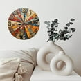 thumbnail image 6 of Vintage Colorful Framed Wall Clock for Home Decor 10-Inch Silent Wooden Wall Clock, Battery Operated (AA Batteries Not Included), Artistic Home Decor, 6 of 7