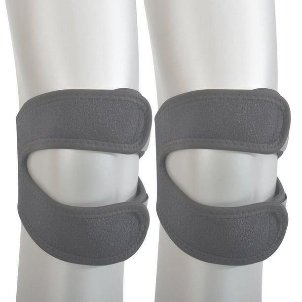 2 unidades de rodillera doble, rodillera, soporte de silicona, inserto de neopreno ajustable para correr, artritis, tenis, baloncesto