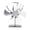 Silver, variant on Xirurus Heat Powered Wood Stove Fan 6-Blade, Vertical Thermoelectric Thermal Fan for Fireplace Circulation, No Battery Required, Eco-Friendly Fast Warm Air Circulation Handle Design, Gold (8.66 in)