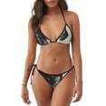 thumbnail image 1 of Disketp Double Exposure Cat Forest para Bañador de Dos Piezas para Mujer, Bikini Sexy Halter String, Conjunto de Bikini en Triángulo, 1 of 6