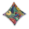 thumbnail image 2 of Vibrant Peacocks Amid Florals Throw Pillow Covers Pillowcases 16 x 16 Inch Home Decor 2 Packs for Bedroom Sofa, 2 of 6