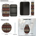 thumbnail image 7 of Pzuqiu Southwestern Aztec Bear Car Bucket Seat Rear Bench Cover Steering Wheel Seat Belt Headrest Cover Center Console Armrest Pad Coasters Keychain 14 Pieces Car Interior Accessories Decor Protector, 7 of 7