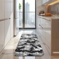 thumbnail image 4 of Gray Black Camo Digital Pattern Kitchen Rug Mat,Kitchen Runner Rugs Non Skid Washable,Decorative Kitchen Floor Mats for Kitchen,Sink,Laundry,17"x47.2", 4 of 7