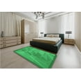 thumbnail image 4 of Ahgly Company Indoor Rectangle Patterned Neon Green Area Rugs, 7' x 9', 4 of 6