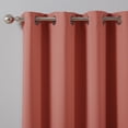 thumbnail image 2 of Quality Home Basic Thermal Blackout Curtains - Antique Bronze Grommet Top - Brick (Set of 2 Panels), 2 of 3