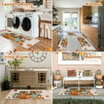 thumbnail image 4 of Fall Pumpkin Kitchen Rugs with Runner Sets 3 Piece Farmhouse Seasonal Harvest Holiday Party Rugs and Mats Non Skid Washable Kitchen Floor Mats for Home Hallway Sink Laundry Decor(Pumpkin), 4 of 6