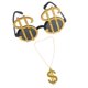 thumbnail image 1 of Paquete de 2 Piezas Bling USD de Dólar Gafas de terre Dinero Colgante Collar Disfraz Pimp Elegante Moda DJ Accesorio Yinane Gafas de sol dólar USD dorado, 1 of 8