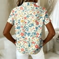 thumbnail image 5 of Women's Shirt Button Short Sleeved Pocket Casual Top, 5 of 5