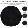 thumbnail image 3 of Greenadscape Panier Friteuse Pot en Silicone Lot de 1 Rond Noir Résistant à la Chaleur Antiadhésif pour Cuisson et Friture, 3 of 7
