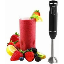 Moss & Stone Hand Blender - With Egg Whisk, Powerful 300- Watt - Stick Blender, Hand Mixer Set Stainless Steel Shaft & Blades, Handheld Blender With Ergonomic Handle (Black Without Chopper)