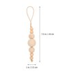 thumbnail image 2 of 8pcs Napkin Rings Wedding Banquet Napkin Holders Wooden Bead Table Decor, 2 of 10