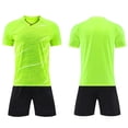 thumbnail image 6 of Vornjynx Boys Active Outfits 2 Piece Short Sleeve Crew Neck T-Shirt and Shorts Kids Summer Football Sports Activewear Mint Green Size 1, 6 of 6