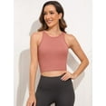 thumbnail image 2 of HAHDAXIA 4 Pack Cotton Crop Tops for Women Workout Cropped Tank Top, 2 of 7