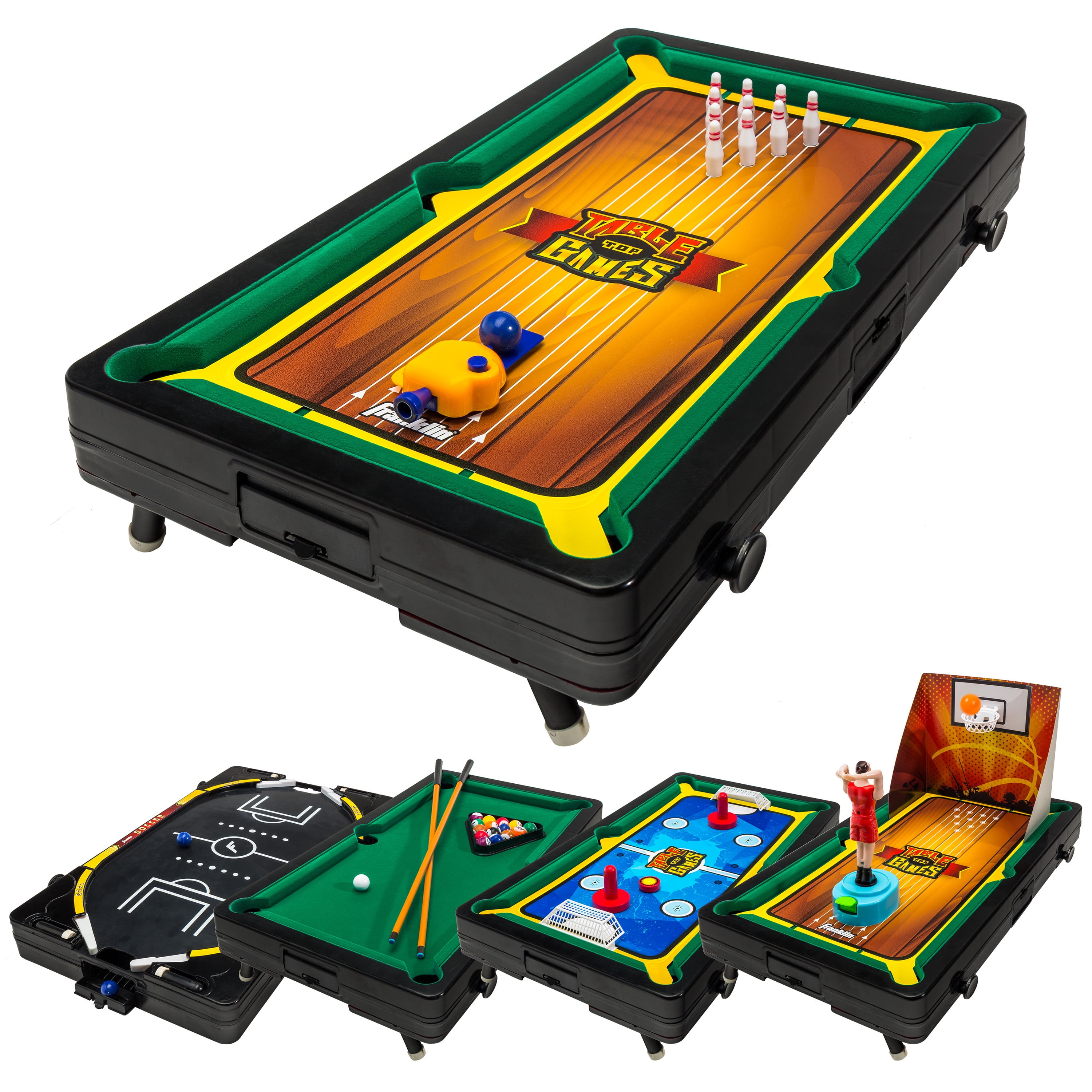 Franklin Sports 5-in-1 Tabletop Games Set - Mini Indoor Sports Games