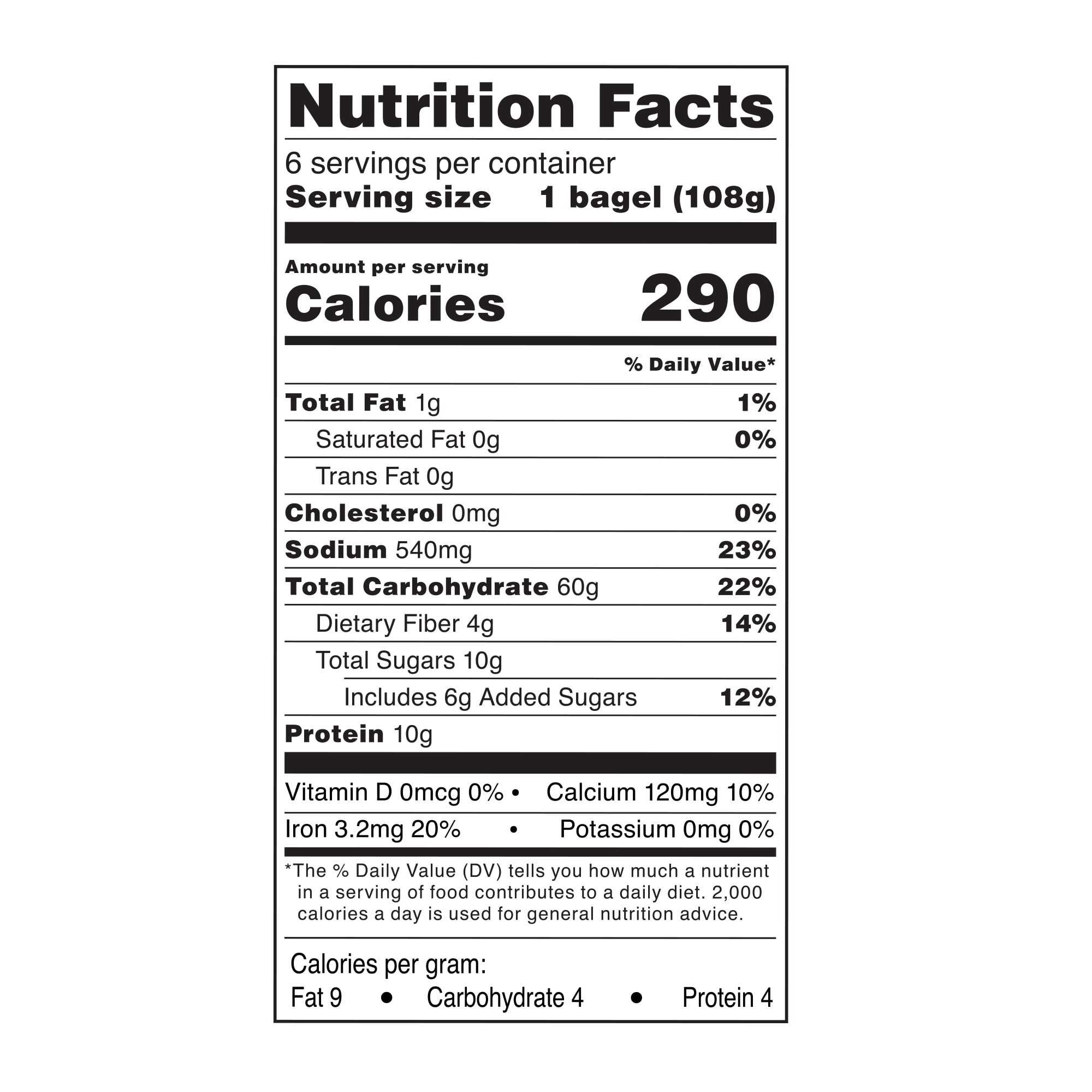 Marketside Fresh Cinnamon Raisin Bagels, Wheat and Barley Flour, Shelf-Stable, 22.8 oz, 6 Count