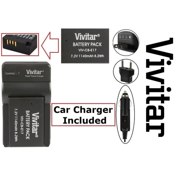 Li-Ion Hi Capacity LP-E17 Battery With Charger For Canon EOS Rebel T7i SL2 77D