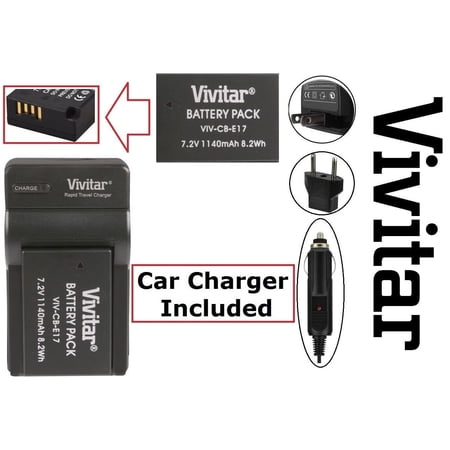 Li-Ion Hi Capacity LP-E17 Battery With Charger For Canon EOS Rebel T7i SL2 77D
