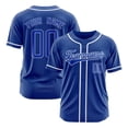 thumbnail image 2 of Men Custom Baseball Printed Name Sport Shirts For Athletic Wear Blue M, 2 of 4