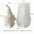 thumbnail image 2 of JDH 2PCS Christmas Mold New Faceless Santa Claus Aromatherapy Candle Silicone Molds Resin Casting Mould for DIY Candle Making Polymer Clay Craft Plaster Christmas Home Desktop Decoration, 2 of 6
