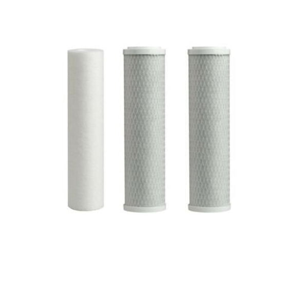 CFS 3 Pcs 10" Reverse Osmosis Sediment & Carbon Replacement Pre-Filter Set