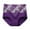 Dark Purple, variant on Embroidered High-Waist Shaping Panty for Women, Tummy Tuck Underwear with Lace Accent, Breathable Cotton Blend, Hip Lifting Design, Everyday Comfort Fit Briefs ,Black M