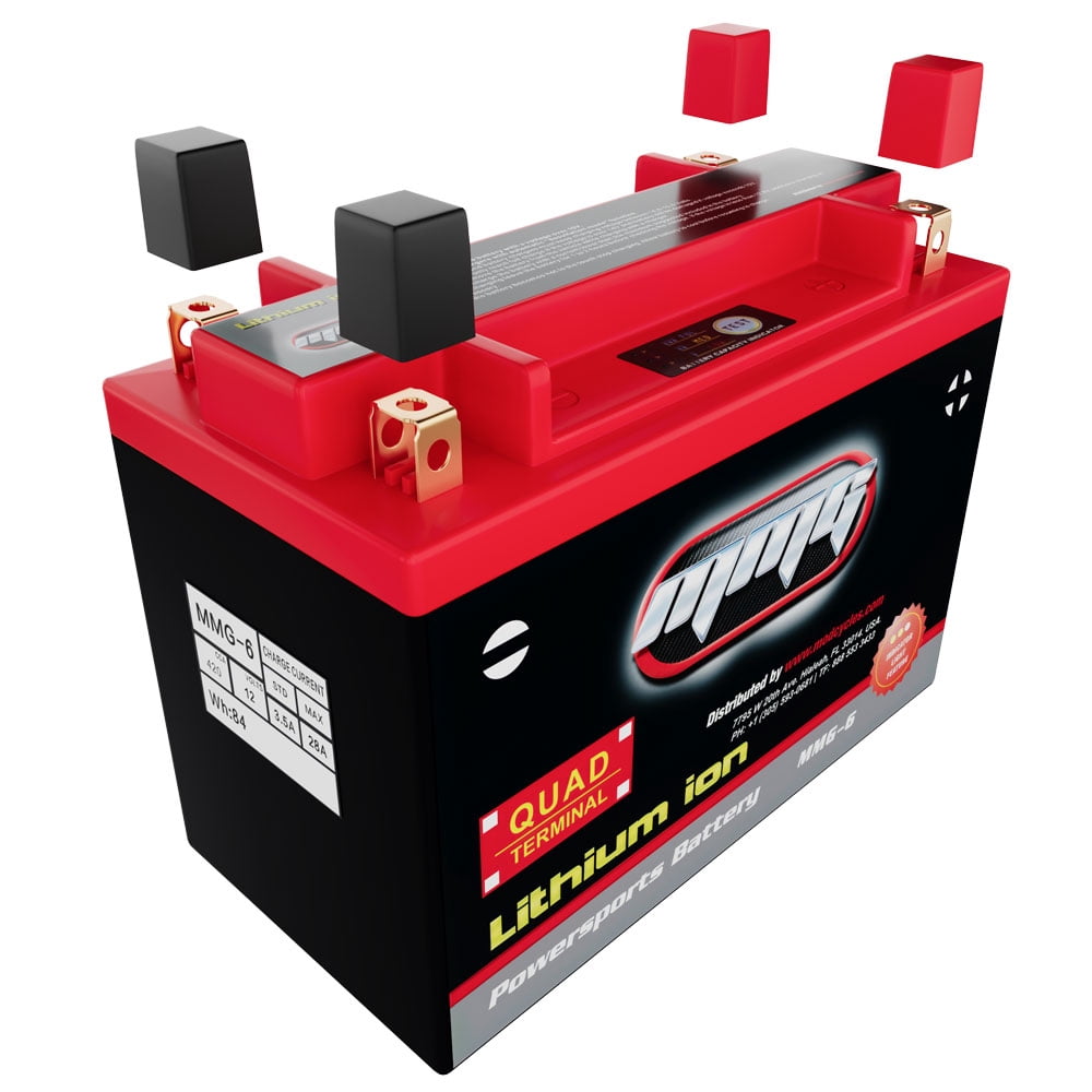 MMG Lithium Ion Battery  12V 360 CCA, Battery Group Size YTX20HL, YTX20H, YTX20L, YTX20 for Motorcycle ATV UTV (MMG6)