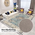 thumbnail image 4 of OldPAPA Boho Persian Area Rug - 2'x6' Washable Rugs for Living Room,Machine Washable Rug with Non-Slip,Small Rug Vintage Accent Low Pile Rug for Entryway Bedroom Bathroom Dining Door Mat(Blue), 4 of 8
