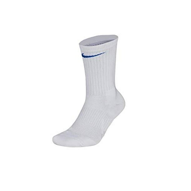 Nike - Nike Men's Elite Crew Basketball Socks White/Royal Blue X-Large ...