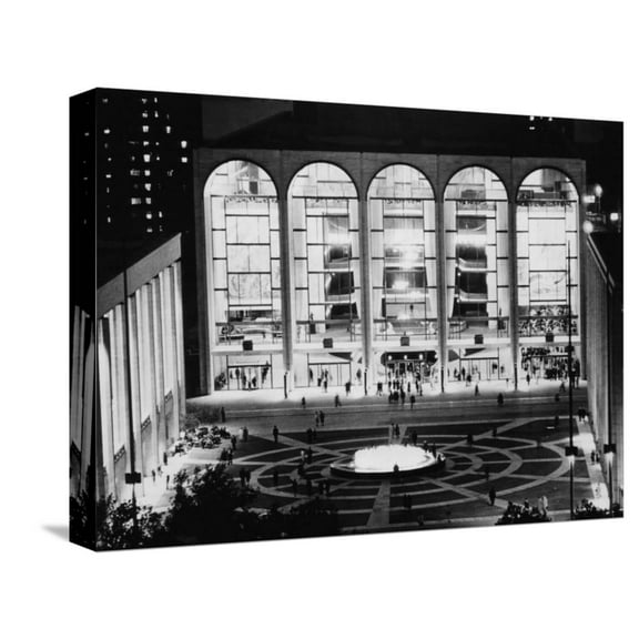 Art.com The Metropolitan Opera House, Lincoln Center, New York, 1969 Stretched Canvas Print Wall Art, 16" x 12"