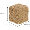 thumbnail image 2 of GIXUSIL 8 Pcs Mini Haystack Garden Decorations, Small Straw Play Farm Faux Autumn Craft Dollhouse Bales, Artificial Centerpieces for Toys Wood Table Rural Supplies, 0.79", 2 of 7
