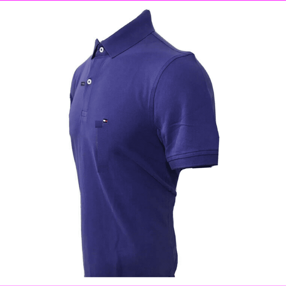 Dårlig skæbne nægte Tilsætningsstof Tommy Hilfiger Mens Stretch Slim Fit Pique Polo Shirt,Prime Purple,L -  Walmart.com