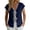 A1 Navy, variant on Gauze Tops for Women Tie Front V Neck Lace Trim Cute Tops Peasant Blouses Boho Top Casual Dressy Clothes for Summer 2026 Beach Vacation Clothes Going Out Tops Pullover Basic Tees Gauzy Tops