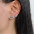 thumbnail image 2 of Cute Pumpkin Carriage Stud Earrings for Women 925 Sterling Silver Cubic Zirconia Vintage Lucky Princess Tiny Small Studs Cartilage Hypoallergenic Holiday Birthday Halloween Jewelry Dainty Gifts, 2 of 11