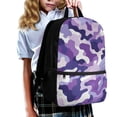 thumbnail image 3 of KUIFORTI Purple Camo Backpack for Boys Elementary School Girls Lightweight Schoolbags for Middle School Students 17 Inch Bookbag with Front Compartment & Side Pockets, 3 of 6