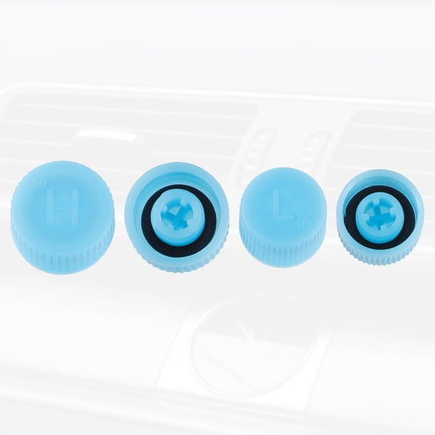 Pièces de Climatisation de Voiture, 10 Pcs Capuchon de Service de Réfrigérant AC Couvercle de Valve de Réfrigérant AC