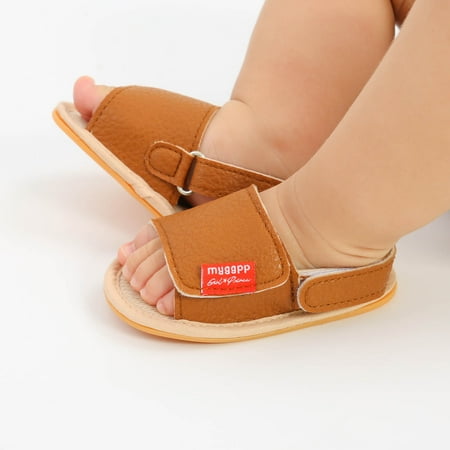 

Lilgiuy Baby Infant Kids Girl Soft Sole Crib Toddler Newborn Shoes Princess Sandals Brown 6-9 Months Dresses for 2022