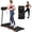 Black-2.5HP, variant on CZBZ Treadmill with 8% Incline, Handlebars, 3.0HP Portable Foldable Treadmills with 4 Adjustable Support Feet, 265LBS Capacity Treadmills for Home Office & Small Spaces