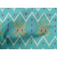 thumbnail image 4 of oneOone Cotton Poplin Fabric Paisley & Chevron Ikat Printed Fabric 1 Yard 56 Inch Wide, 4 of 4