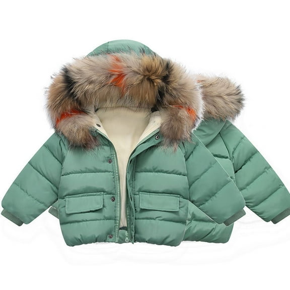 Winter Coats for Boys Girls Light Weight Water-Resistant Hooded Kids Puffer Jacket 2-3 Years Winter Coat Boys