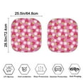 thumbnail image 5 of FOR U DESIGNS Strawberry Daisy Car Sun Shade Set of 2 UV Ray Sun Visor Pink Windshield Shades for Automative SUV Truck Van Keep Vehicle Cool Interior Accessories, 5 of 5