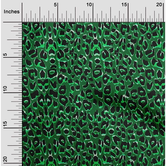 oneOone Viscose Chiffon Green Fabric Animal Skin Dress Material Fabric Print Fabric By The Yard 42 Inch Wide-CBS