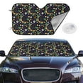 thumbnail image 2 of Haiem Snake And Flower Car Windshield Sun Shade - Blocks UV Rays Sun Visor Protector, Sunshade to Keep Your Vehicle Cool, Universal Fit SUV Van Sedan-Medium, 2 of 7
