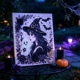 thumbnail image 6 of Diamond Art Kits for Adults 8x8", 3D Pearl Diamond Art Witch's Hat DIY Kit for Beginner, Framed Halloween Diamond Art for Wall Decor, 6 of 7