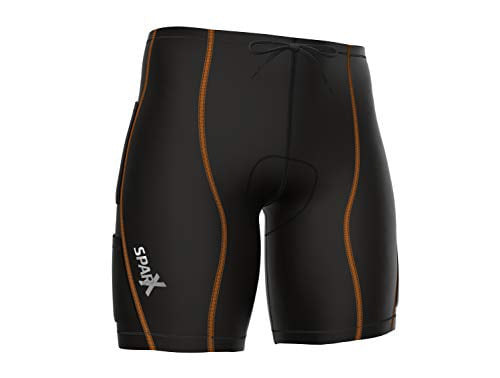 Black/Neon Green, 2XL Sparx Compression Triathlon Suit Bike Tri Skin Cycling Suit Bike Swim Run 