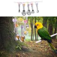 thumbnail image 2 of EeaseMX Juguete para morder loros, cuchara de metal, cadena, suministros para jaulas de pájaros, 2 of 8